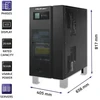 Qoltec Atsarginis maitinimo šaltinis UPS 3 fazių | 20kVA | 16KW | LCD | EPO | SNMP | USB | On-line | Žemo dažnio