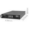 QOLTEC 52285 nepertraukiamo maitinimo UPS, skirtas RACK / 1kVA / 1000W / Galios koeficientas 1,0 / LCD / EPO / USB / On line