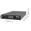 QOLTEC 52287 nepertraukiamo maitinimo šaltinis, skirtas RACK / 3kVA / 3000W / Galios koeficientas 1,0 / LCD / EPO / USB / On line
