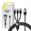 Greitas įkrovimas USB - M+L+C Baseus StarSpeed 3.5A 0.6m - Juodas
