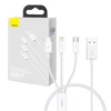 Greitas įkrovimas iš USB į M+L+C Baseus Superior Data 3.5A 0.5m (balta)
