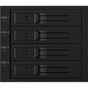 Icy Box RaidSonic ICYBOX Backplane 4x SAS/SATA 3.5 HDD, skirtas 3x5.25 skyriui Hot Swap Trayless MiniSAS jungtis Juodas