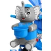 Ramiz Mėlyna Triratis "Elephant Mėlyna" + garsai + stogelis + barjeras + atrama kojoms + rankena + laikymo skyrius