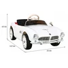 Autko BMW 507 Retro elektryczne vaikams Baltas roadster