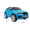 Ramiz Dvivietis elektromobilis BMW X6M XXL, lakuotas mėlynas