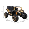 Ramiz Dvivietis elektromobilis UTV Buggy Racing 4x4, Gold