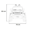 Ramiz Elektromobilis vaikams JEEP WRANGLER RUBICON 4X4