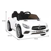 Ramiz Elektrinė mašina vaikams Mercedes Benz AMG SL65 S baltos spalvos