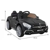 Ramiz Elektrinė mašina vaikams Mercedes Benz AMG SL65 S juodos spalvos