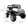 Ramiz Elektromobilis Mercedes Benz Unimog 4x4, Baltas
