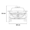 Elektrinė mašina vaikams Mercedes Benz AMG EQA baltos spalvos