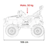 Triton Elektromobilis OFF ROAD Speed, juodas