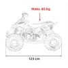 1Deame Benzininis keturratis RENEGADE HighPer 110CC, Geltona