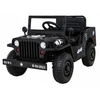 RAMIZ Elektromobilis Retro karinis 4x4 pavara, Juodas