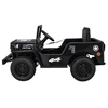 RAMIZ Elektromobilis Retro karinis 4x4 pavara, Juodas
