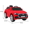 Ramiz Elektrinė mašina vaikams Audi Q8 LIFT raudonos spalvos