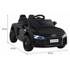 Ramiz Elektrinė mašina vaikams Audi R8 juodos spalvos