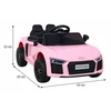 Ramiz Audi Baterijos automobilis Audi R8, jei kūdikis rausvas