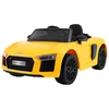 Ramiz Elektromobilis Audi R8 Spyder, geltonas