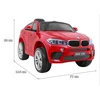 Ramiz Elektromobilis BMW X6M, lakuotas raudonas