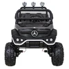 Ramiz Elektromobilis Mercedes Benz Unimog 4x4, Juodas