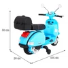Ramiz Mėlyna Elektrinis motoroleris vaikams Vespa, Mėlyna
