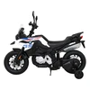 Ramiz Vaikiškas elektrinis BMW F850 GS motoroleris su muzika ir USB jungtimi, iki 30 kg, juodas