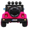 Ramiz Visureigis "Full Time 4WD" vaikams Rožinis + 4x4 pavara + Nuotolinio valdymo pultas + LED garso signalas + Daiktadėžė