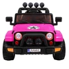 Ramiz Visureigis "Full Time 4WD" vaikams Rožinis + 4x4 pavara + Nuotolinio valdymo pultas + LED garso signalas + Daiktadėžė