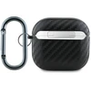 Dėklas Red Bull Raudona Bull Raudona Bull PU Carbon Logo AirPods 4 juodos spalvos