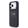 Red Bull Raudona Bull Raudona Bull Silicone Horizontal Centered Logo MagSafe dėklas skirtas Apple iPhone 17 Pro Navy mėlynos spalvos