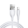 Duomenų kabelis REMAX RC-160i 2.1A USB-A į Lightning, 1m: Spalva - Balta