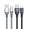 REMAX Colorful Light 2.4A duomenų perdavimo kabelis RC-152a (USB-Type C ): Spalva - Juoda
