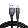REMAX Colorful Light 2.4A duomenų perdavimo kabelis RC-152a (USB-Type C ): Spalva - Juoda