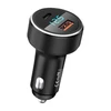 Automobilinis įkroviklis USB, USB-C Remax RCC215, 58.5W (juodas)