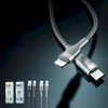 Greito įkrovimo kabelis REMAX RC-009 18W PD USB-C į Lightning: Spalva - Juoda