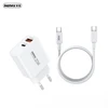 Įkroviklis Remax RP-U120 20W USB-C/USB-A + USB-C to USB-C cable 1.0m baltas