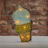 Sieninis šviestuvas TelForceone RETRO Metal Sign LED ledai"Forever" šviesiai