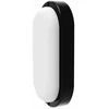 Sieninis šviestuvas Riga oval LED šviestuvas 12W 4000K IP65 Eurolight Juodas