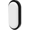 Sieninis šviestuvas Riga oval LED šviestuvas 12W 4000K IP65 Eurolight Juodas