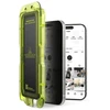 „Ringke Easy Slide“ 2 „iPhone 17“ apsauginių stiklų pakuotė (juodas)