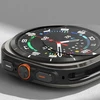 Ringke Plonas ir grūdintas stiklas išmaniojo laikrodžio dėklas Samsung Galaxy Watch Ultra (47 mm) | su įmontuotu stiklu | juodas