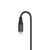 Riversong kabelis Alpha S USB - žaibas 1,0m 2,4A juodas CL32