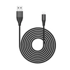 Riversong kabelis Alpha S USB - žaibas 1,0m 2,4A juodas CL32
