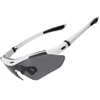 Rockbros 10142 photochromic UV400 dviratininko akiniai – baltos spalvos