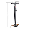 Rockbros GP6532B Floor Pump with Pressure Gauge - Juodas and Oranžinis