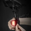 Rockbros Q2S LED galinis dviračio žibintas su išmaniąja stabdymo sistema + USB-C - USB-A laidas - juodos spalvos