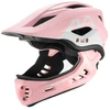 Rockbros TT-32002 Rabbit Children's Bike Helmet with Detachable Chin Size M (54-58) - Rožinė
