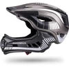 Rockbros TT-32SBTG-M children's bicycle helmet with removable chinbar, dydis M - pilka