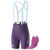 Rockbros YDDK017-1 TVI Women's Cycling Shorts with Bib and Pad Size L - Violetinė